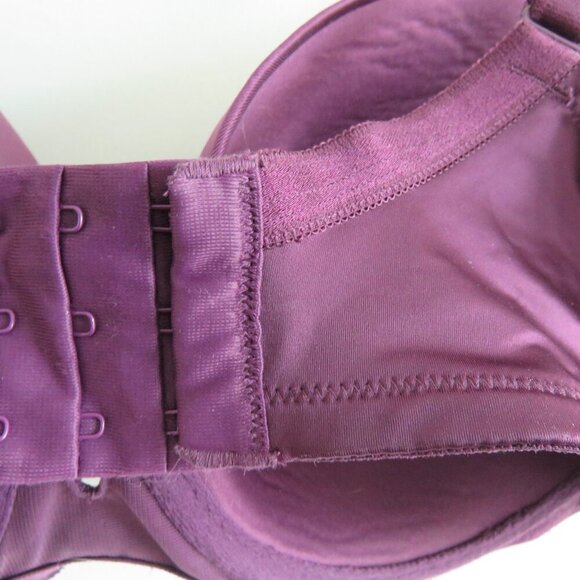 TORRID CURVE Perfect T-Shirt Bra in Microfiber Purple Shine Satin - Size 38DDD - Picture 10 of 12